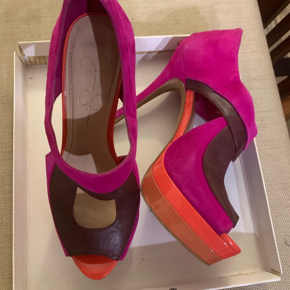 Jessica Simpson platform heels